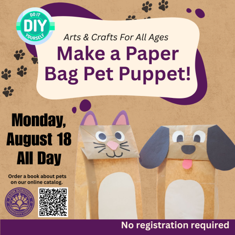 Paper Bag Pet Puppet! 