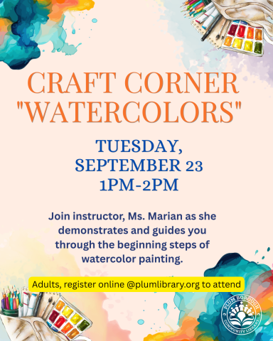 Craft Corner "Watercolors"