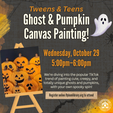 Ghost & Pumpkin Painting 