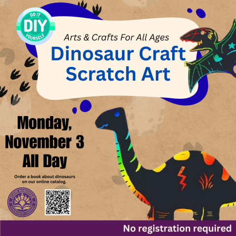 Dino Craft Scratch Art 