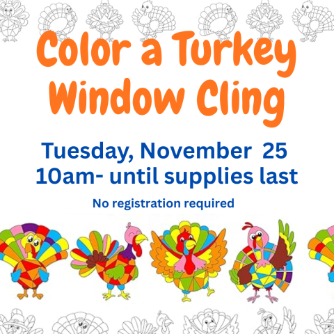 Turkey Window Cling 